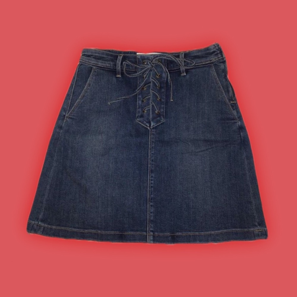 vince camuto denim skirt